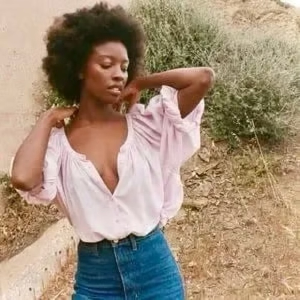 Doên Jeanne blouse in Wisteria color